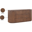 Meridian Furniture Astrid Brown Solid Wood And Oak Veneer Dresser
