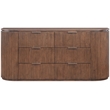Meridian Furniture Astrid Brown Solid Wood And Oak Veneer Dresser