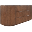 Meridian Furniture Astrid Brown Solid Wood And Oak Veneer Dresser