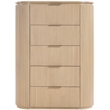 Meridian Furniture Astrid Natural Solid Wood And Oak Veneer Chest