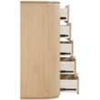Meridian Furniture Astrid Natural Solid Wood And Oak Veneer Chest