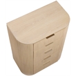 Meridian Furniture Astrid Natural Solid Wood And Oak Veneer Chest
