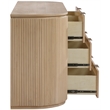 Meridian Furniture Astrid Natural Solid Wood And Oak Veneer Dresser