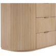 Meridian Furniture Astrid Natural Solid Wood And Oak Veneer Dresser