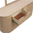Meridian Furniture Astrid Natural Solid Wood And Oak Veneer Dresser