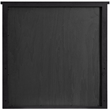 Meridian Furniture Astrid Black Solid Wood And Oak Veneer Mirror