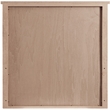 Meridian Furniture Astrid Brown Solid Wood And Oak Veneer Mirror
