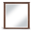 Meridian Furniture Astrid Brown Solid Wood And Oak Veneer Mirror