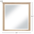 Meridian Furniture Astrid Natural Solid Wood And Oak Veneer Mirror