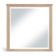 Meridian Furniture Astrid Natural Solid Wood And Oak Veneer Mirror