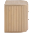 Meridian Furniture Astrid Natural Solid Wood And Oak Veneer Nightstand