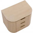 Meridian Furniture Astrid Natural Solid Wood And Oak Veneer Nightstand
