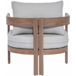 Meridian Furniture Newport Grey Water Resist Fabric Patio Chair w/ Cover
