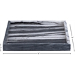 Meridian Furniture Barletta Panda Square Marble Tray