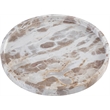 Meridian Furniture Barletta Beige Round Marble Tray
