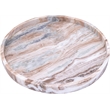 Meridian Furniture Barletta Brown Round Marble Tray