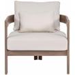 Meridian Furniture Newport Cream Water Resist Fabric Patio Chair w/ Cover