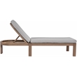 Meridian Furniture Newport Grey Water Resist Fabric Patio Lounge Chair w/ Cover