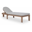 Meridian Furniture Newport Grey Water Resist Fabric Patio Lounge Chair w/ Cover