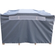 Meridian Furniture Newport Acacia Wood Patio Rectangle Bar Table w/ Cover