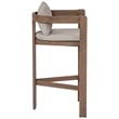 Meridian Furniture Newport Beige Water Resistant Fabric Patio Bar Stool