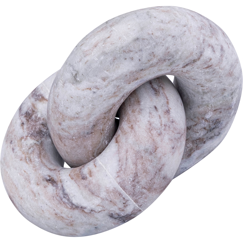 Meridian Furniture Knot Brown Marble Decorative Knot