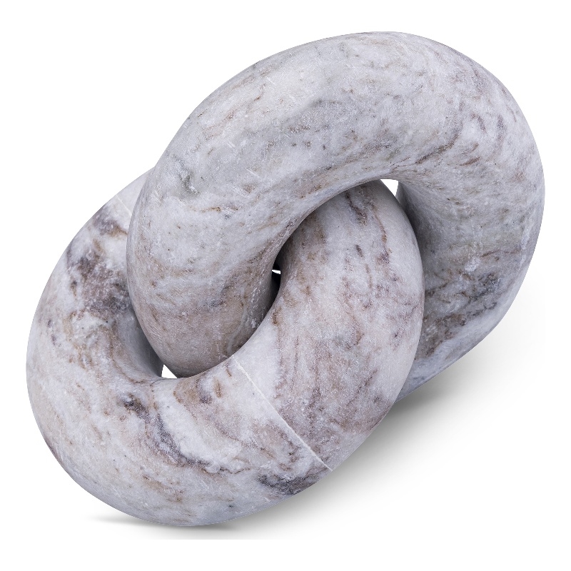 Meridian Furniture Knot Brown Marble Decorative Knot
