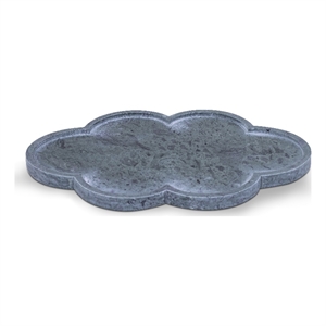 Meridian Furniture Rimini Green Clover Shaped Marble Tray