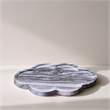 Meridian Furniture Rimini Panda Clover Shaped Marble Tray