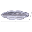 Meridian Furniture Rimini Panda Clover Shaped Marble Tray