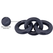 Meridian Furniture Rings Black Marble Decorative Chain Links