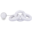 Meridian Furniture Rings White Marble Decorative Chain Links