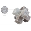 Meridian Furniture Jack Brown Marble Decorative Jack Object