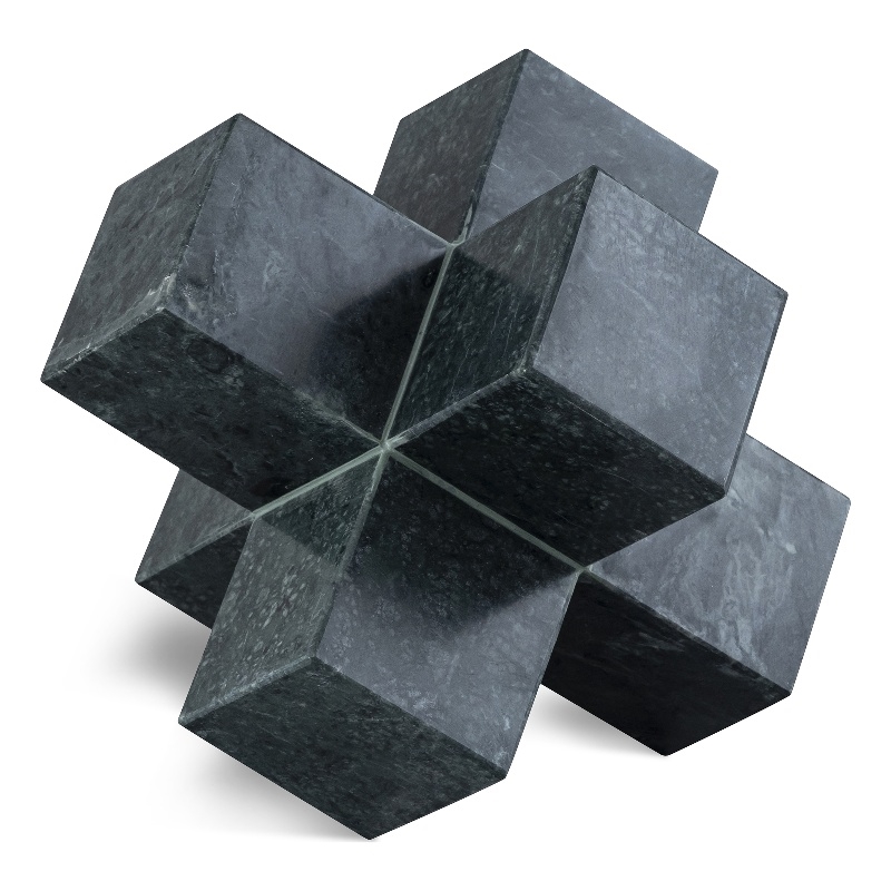 Meridian Furniture Jack Green Marble Decorative Jack Object