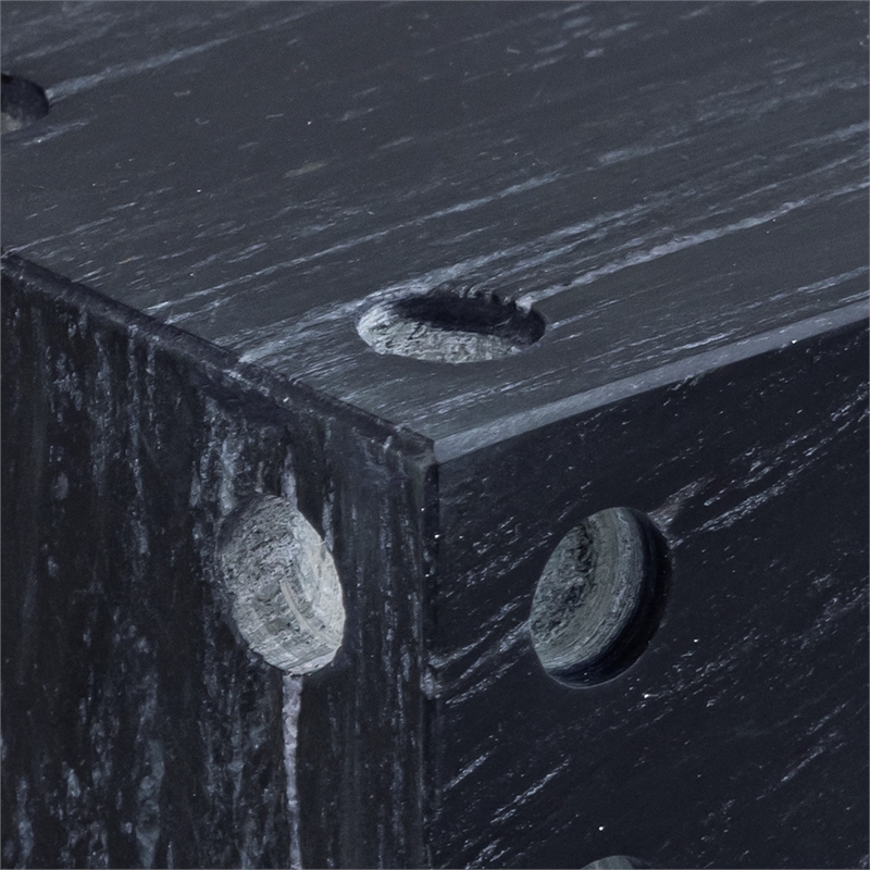 Meridian Furniture Dice Black Marble Decorative Dice