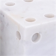 Meridian Furniture Dice White Marble Decorative Dice