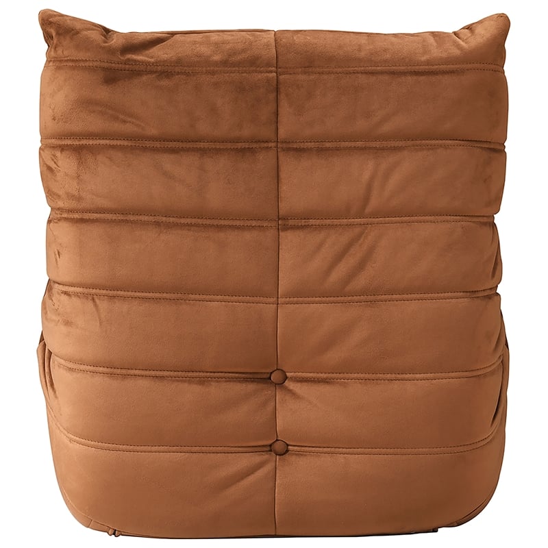 Meridian Furniture Relax Cognac Velvet Upholstered Chair