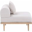 Meridian Furniture Beige Laguna Olefin Patio Armless Modular Chair