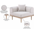Meridian Furniture Beige Laguna Olefin Patio Corner Modular Chair