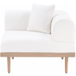 Meridian Furniture Cream Laguna Olefin Patio Corner Modular Chair