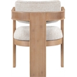 Meridian Furniture Sacha Beige Linen Textured Fabric Dining Chair (Set of 2)