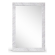 Meridian Furniture Pavia White Genuine Marble Frame Mirror