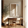 Meridian Furniture Pavia Natural Genuine Travertine Frame Mirror