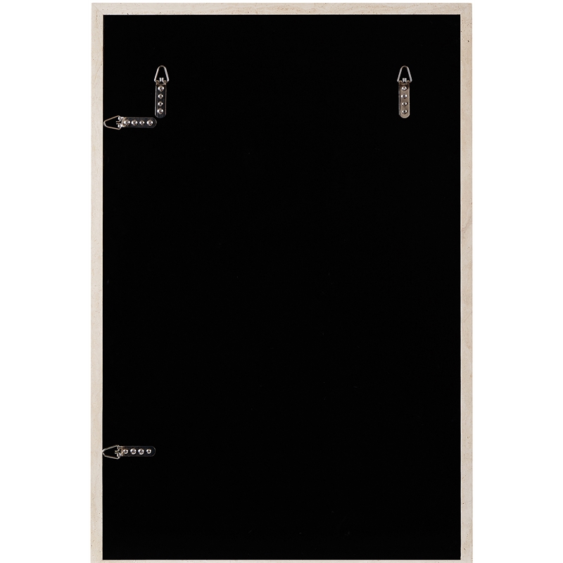 Meridian Furniture Pavia Natural Genuine Travertine Frame Mirror