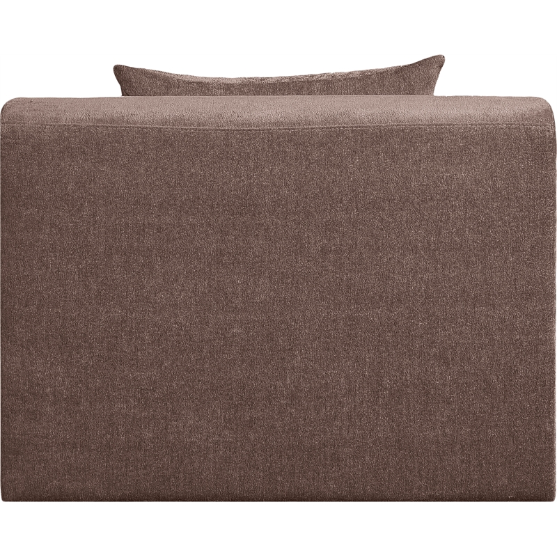 Meridian Furniture Stellar Brown Chenille Fabric Modular Chair