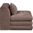 Meridian Furniture Stellar Brown Chenille Fabric Modular Chair