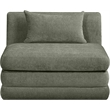 Meridian Furniture Stellar Green Chenille Fabric Modular Chair