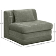 Meridian Furniture Stellar Green Chenille Fabric Modular Chair