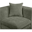 Meridian Furniture Stellar Green Chenille Fabric Corner Modular Chair