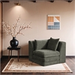 Meridian Furniture Stellar Green Chenille Fabric Corner Modular Chair
